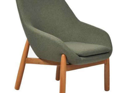 Grüner Esszimmerstuhl Wohnzimmer Stühle Designer Einsitzer Holzfüße